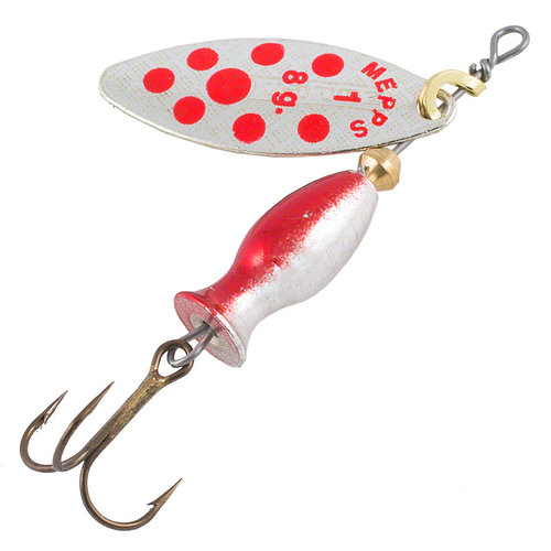 Блесна Mepps Aglia Long Heavy Silver/Red Dots  16гр