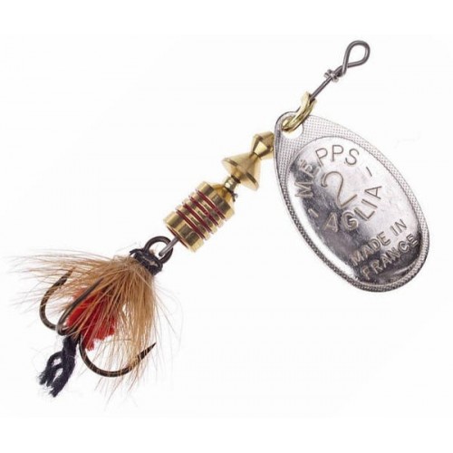 Блесна Mepps Aglia Mouche Silver Red 2 4.5гр