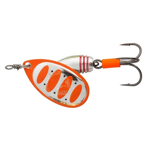 Блесна вращающаяся Savage Gear Rotex Spinner #4 Sinking Fluo Orange Silver, 11г