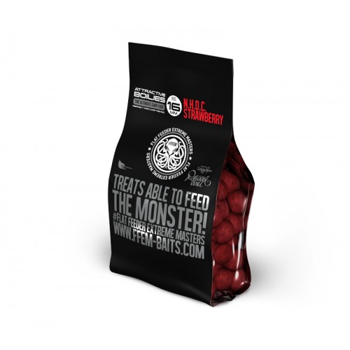 Бойлы насадочные FFEM High Attractive Boilies Strawberry/Клубника 16mm