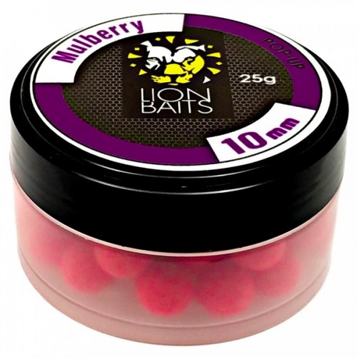 Бойлы плавающие Pop-Up LION BAITS 10 мм Mulberry/Шелковица