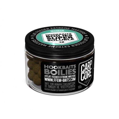 Бойлы пылящие насадочные FFEM Super Soluble HNV Boilies Invoker/Мидия, Кальмар и Краб 13mm
