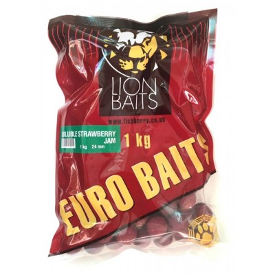 Бойлы растворимые LOIN BAITS серии EURO BAITS 24 мм Strawberry Jam/Клубника1 кг