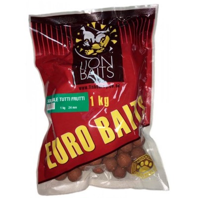 Бойлы растворимые LOIN BAITS серии EURO BAITS 24 мм Tutti Frutti/Тутти-Фрутти 1 кг