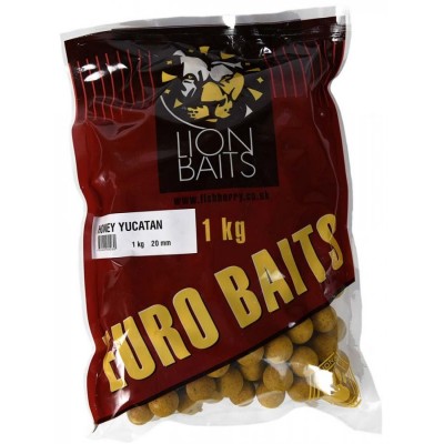 Бойлы тонущие LION BAITS серии EURO BAITS 20 мм Honey Yucatan/Мед 1 кг