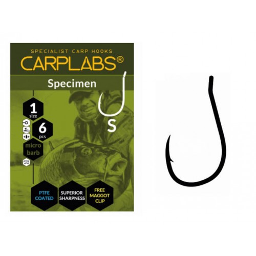 Крючки CARPLABS SPECIMEN №8 6шт