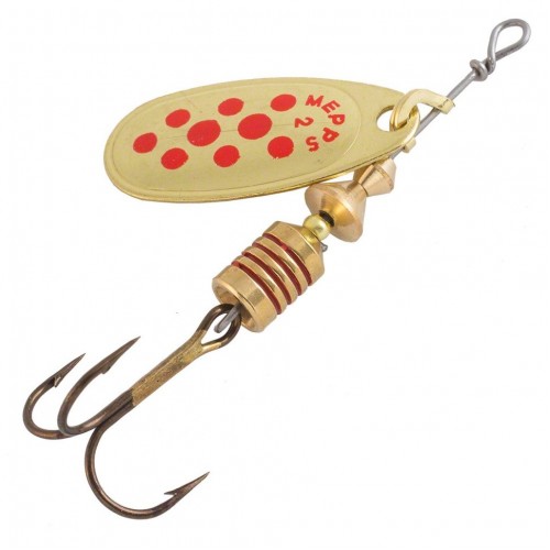 Блесна Mepps Comet Decoree золото/красные точки 2 4.5гр