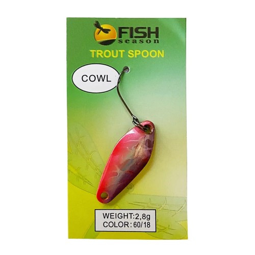 Блесна Fish Season колеблющаяся COWL 2,8 гр, цвет 18