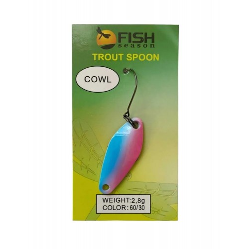 Блесна Fish Season колеблющаяся COWL 2,8 гр, цвет 30