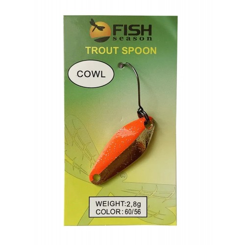 Блесна Fish Season колеблющаяся COWL 2,8 гр, цвет 56