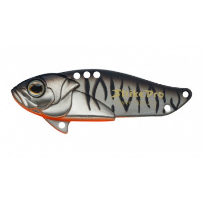 Блесна-Цикада Strike Pro Cyber Vibe 45, 45 мм, 9,1 гр, цвет: Grey Shadow Mat Tiger, (JG-005C#A243ES)