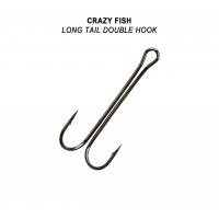 Двойной крючок Crazy Fish Long Tail Double Hook №3/0 