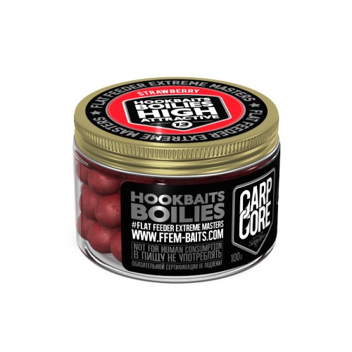 Насадочные бойлы FFEM Hookbaits Boilies Strawberry/Клубника13mm