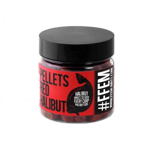 Насадочный пеллетс FFEM Hookbaits Pellets Red Halibut/Красный Палтус 8mm