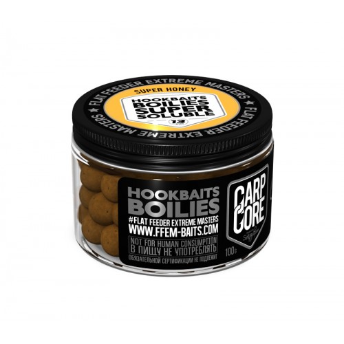 Бойлы пылящие насадочные FFEM Super Soluble HNV Boilies Super Honey/Супер Мед 13mm 