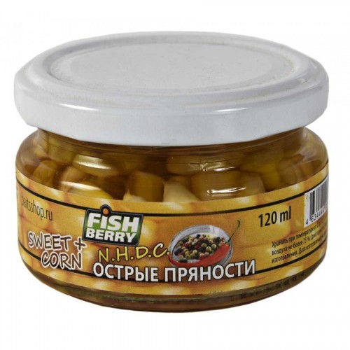 FISHBERRY Кукуруза насадочная Конопля 120 мл
