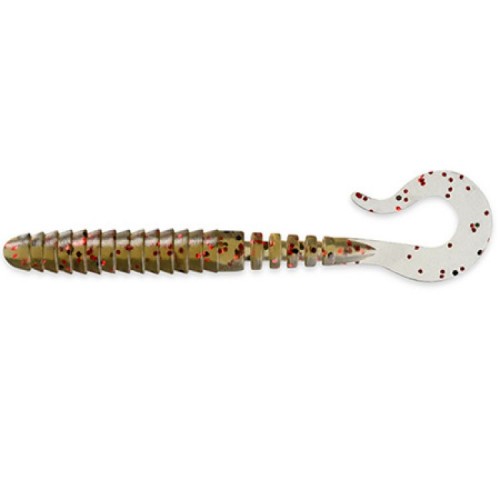 Силиконовая приманка FishUp Vipo 2" (10шт), #045 - Green Pumpkin/Red & Black