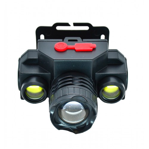 Фонарь налобный тактический Double Light KX-1805 XPE 2 x COB. Фокусировка ZOOM