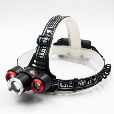 Фонарь налобный СИБИРСКИЙ СЛЕДОПЫТ-Смит, 3L, zoom, аккум, 220B+12B