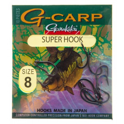 Крючки карповые Gamakatsu G-Carp Super Hook №2 10шт