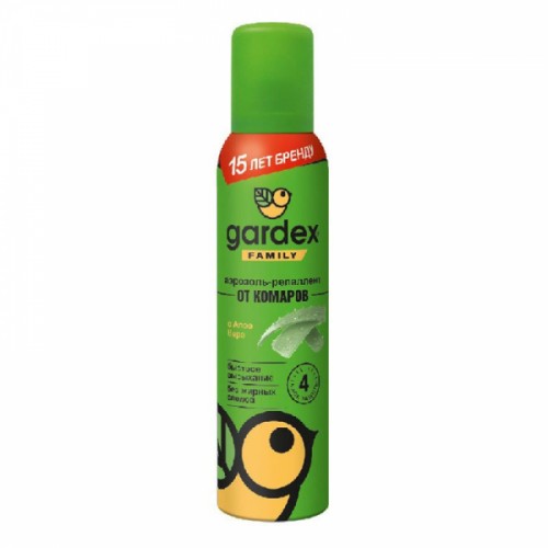 Gardex Family Аэрозоль-репеллент от комаров, 150 мл