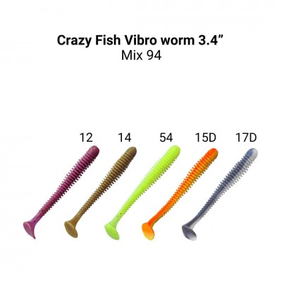 Vibro worm 3.4" 12-85-M94-6-F