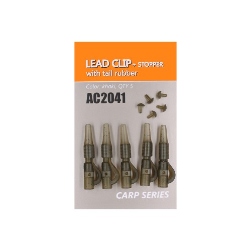 Клипса ORANGE безопасная со стопором и конусом