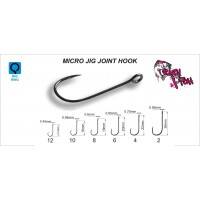 Одинарный крючок Crazy Fish Micro Jig Joint Hook №2 10 шт