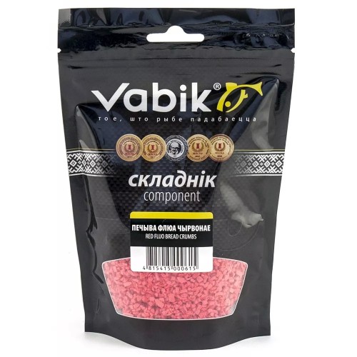 Компонент прикормки Vabik Печиво флуо 150г красное