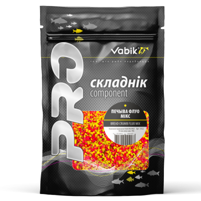 Компонент прикормки Vabik Печиво флуо микс 150г