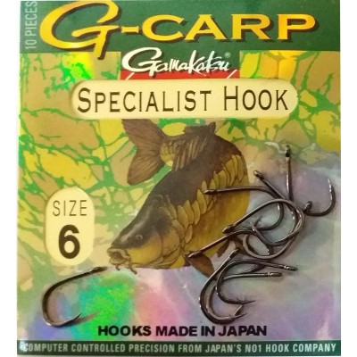 Крючки карповые Gamakatsu G-Carp Specialist №8 10шт