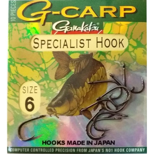 Крючки карповые Gamakatsu G-Carp Specialist №4 10шт