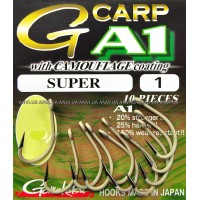 Крючки карповые A1 G-Carp Super Camou Sand №6 10шт