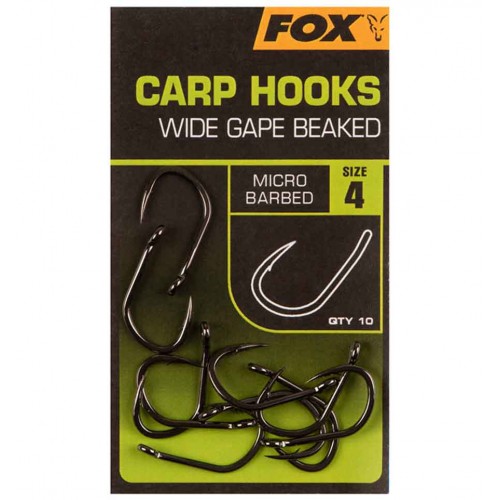 Крючки карповые FOX Wide Gape Beaked №6 10шт.