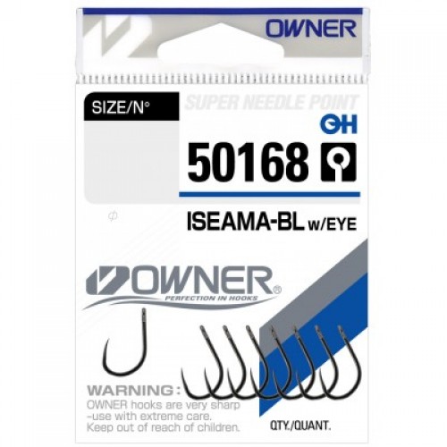 Крючок OWNER Iseama BL  w/eye BC №10 9шт