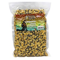 Кукуруза с коноплей консервированная насадочно-прикормочная LION BAITS в вакууме 1кг