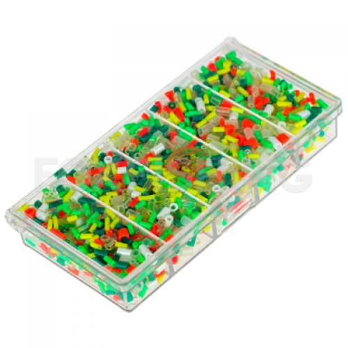 Набор силиконовых кембриков №1 в коробочке СВ-01, L-3 мм, 100х50х17 мм