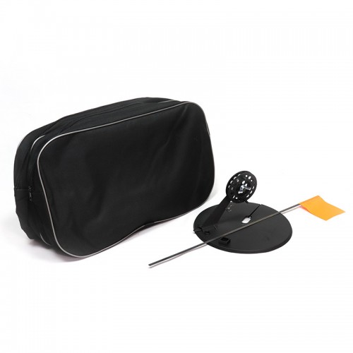 Набор жерлиц оснащенных Яман с угловой пластиковой стойкой (10 шт, d-210 мм, катушка 75 мм)