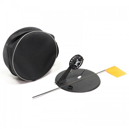 Набор жерлиц оснащенных Яман с угловой пластиковой стойкой (5 шт, d-210 мм, катушка 75 мм)