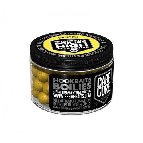 Насадочные бойлы FFEM Hookbaits Boilies Pineapple N-Butyric/Ананас 13mm