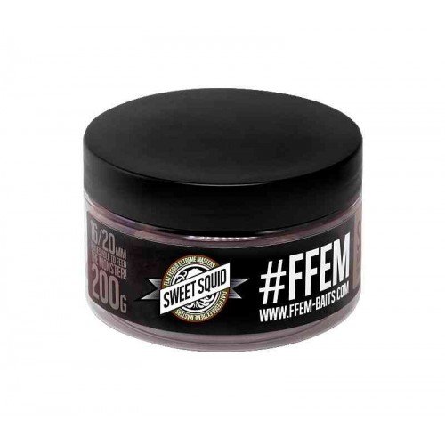 Насадочные пылящие бойлы FFEM Super Soluble Boilies HNV-Sweet Squid/Кальмар и Фрукты 16/20mm