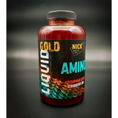 Жидкий ликвид NICK BAITS GOLD Liquid Amino (Клубничный джем/Strawberry jam) 500мл