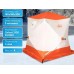 Палатка зимняя куб СЛЕДОПЫТ 1,8 х1,8 м, Oxford 210D PU 1000, 3-местная,бело-оранжевая