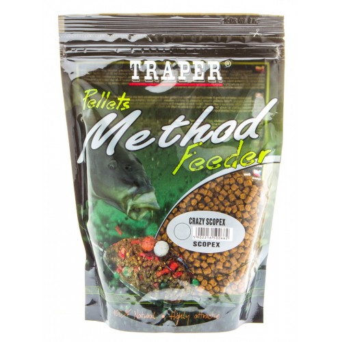 Пеллетс Traper METHOD FEEDER PELLETS Scopex/Cладкий 4mm 0,5кг