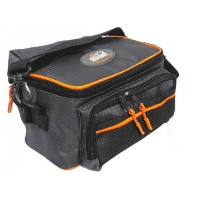 Сумка рыболовная СЛЕДОПЫТ Sling Lure Bag M, 26х14х22 см,  серый + 3 коробки Luno 18