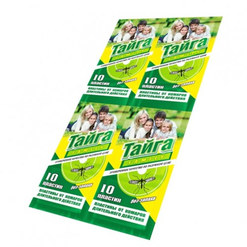 Пластины от комаров Тайга (10 шт.)