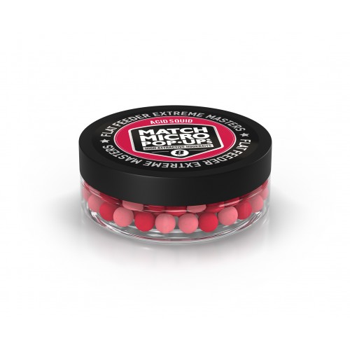 Плавающие бойлы FFEM Pop-Up Micro Acid Squid/Кальмар и Клюква 8mm