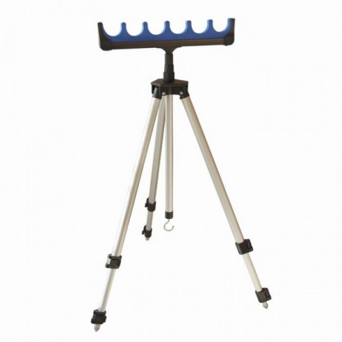 Подставка тренога под фидер Kaida телескопическая на 6 удилищ