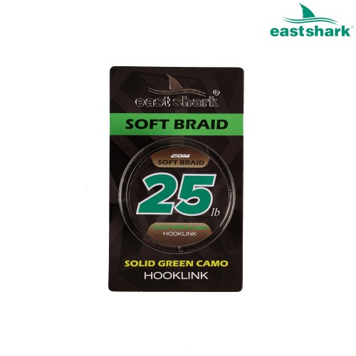 Поводковый материал EastShark мягкий SOLID GREEN CAMO 25 LB