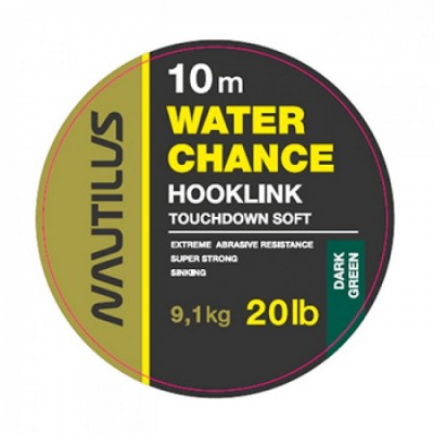 Поводковый материал Nautilus WaterChance 20lb 10м Dark Green